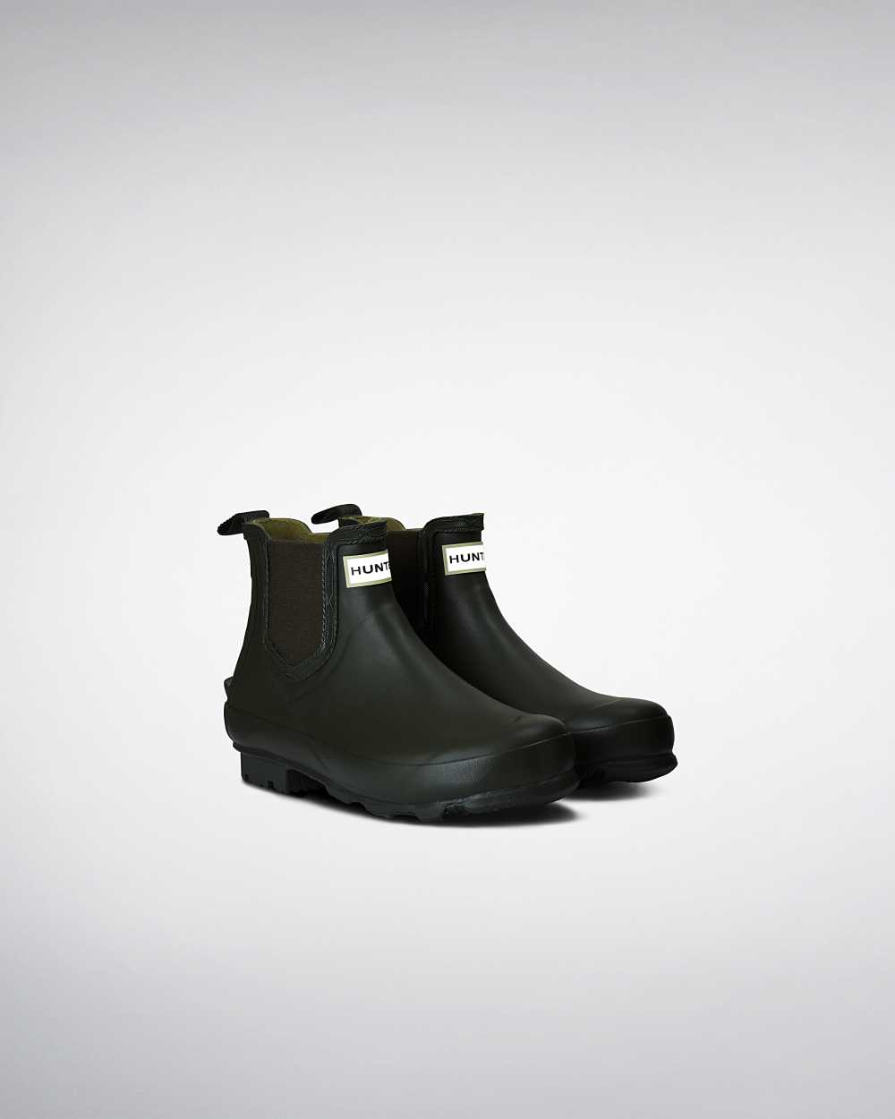 Hunter Norris Technical Women's Chelsea Boots NZ-58824N Dark Olive